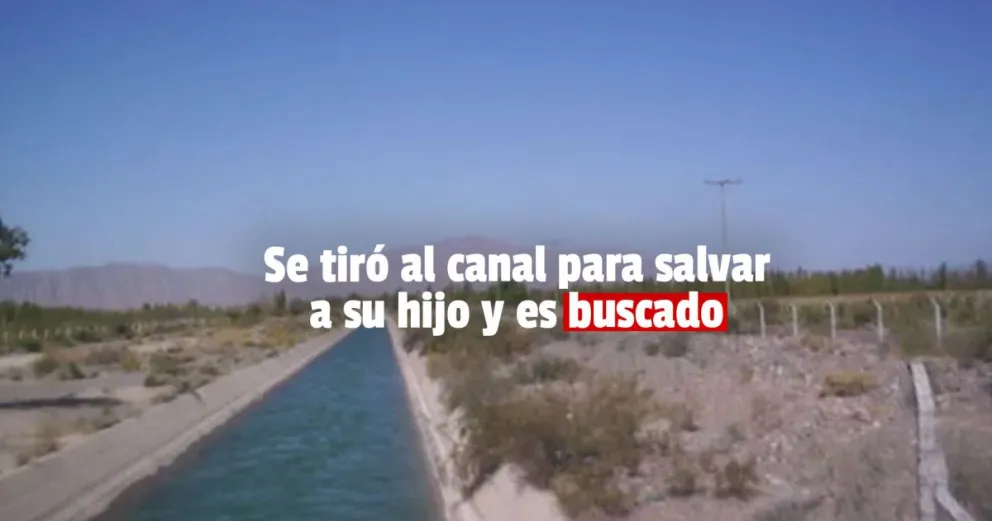 Buscan a un hombre que se arrojó a un canal 