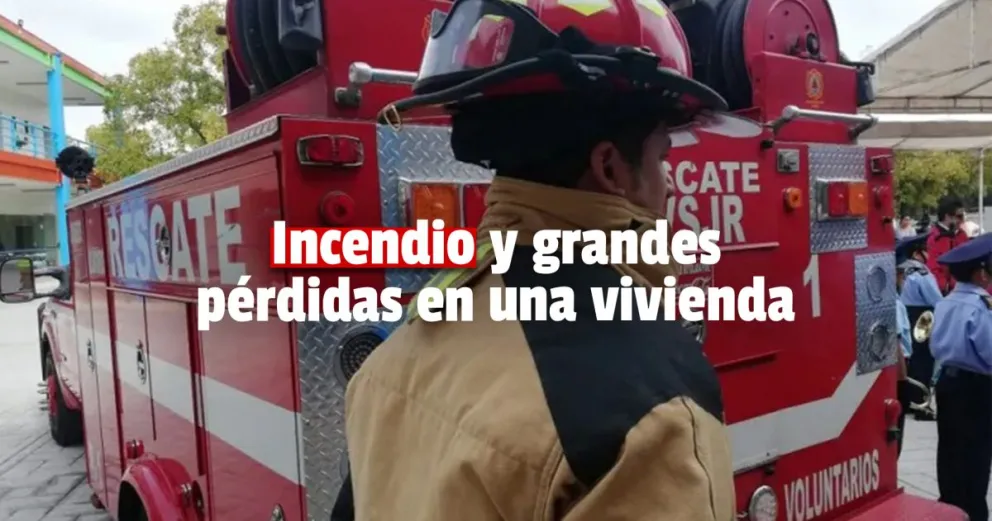 Se incendió una vivienda por el motor de un auto 