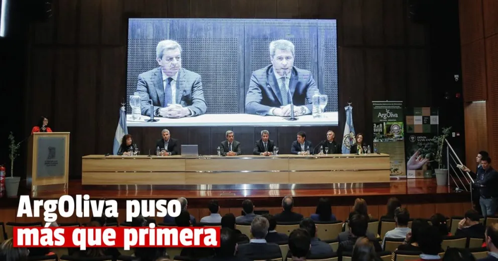 Uñac asistió a la apertura del XII Encuentro Olivícola Internacional ArgOliva