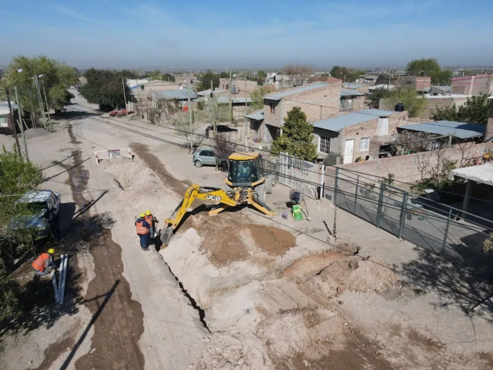 Se dio por finalizada la obra de red cloacal en barrio Nuevo