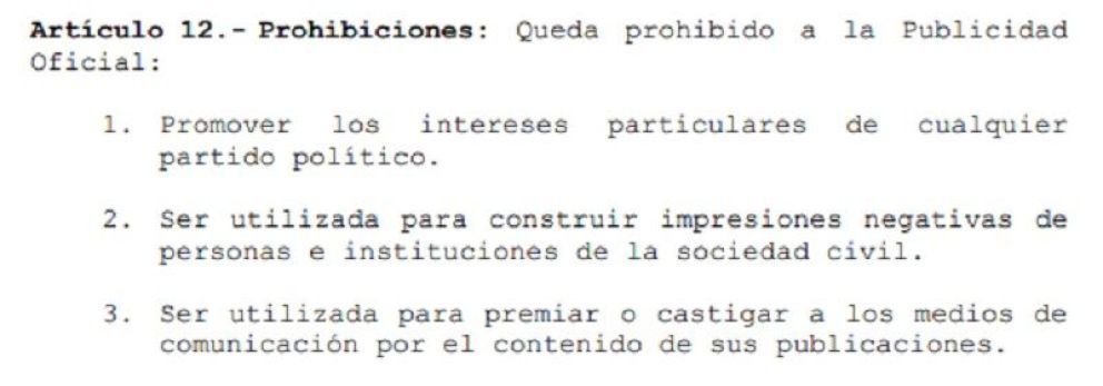 Publicidad Gobierno