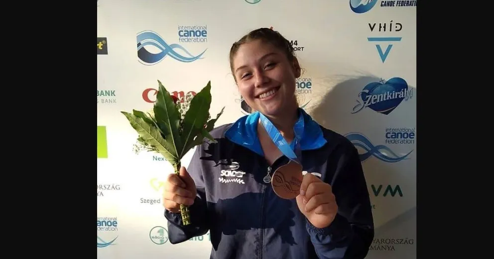 Una patagónica de 17 años le dio a Argentina su primera medalla en un Mundial de Canotaje