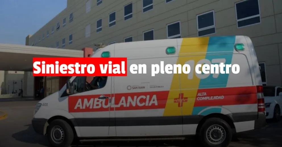 Un motociclista chocó con una camioneta y terminó con varias fracturas 