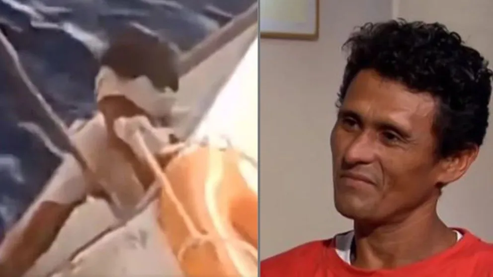 Un pescador brasileño sobrevivió 11 días en el Océano Atlántico flotando adentro de un freezer