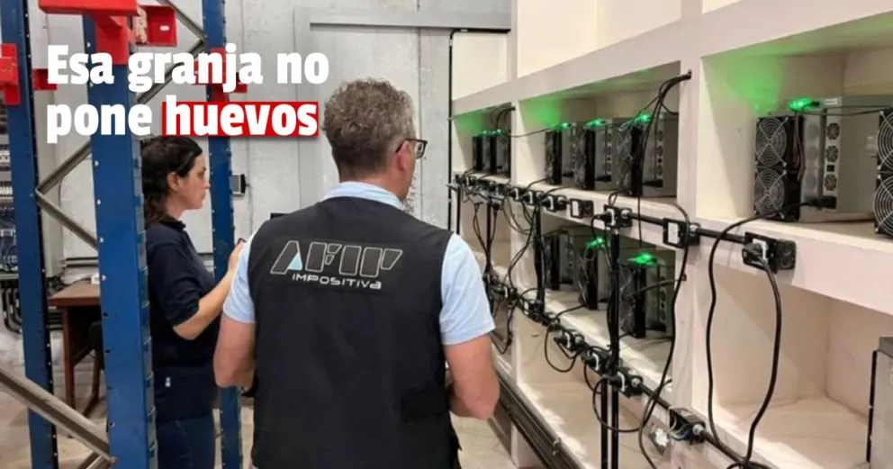 AFIP: descubrieron una granja de criptomonedas clandestina en San Juan