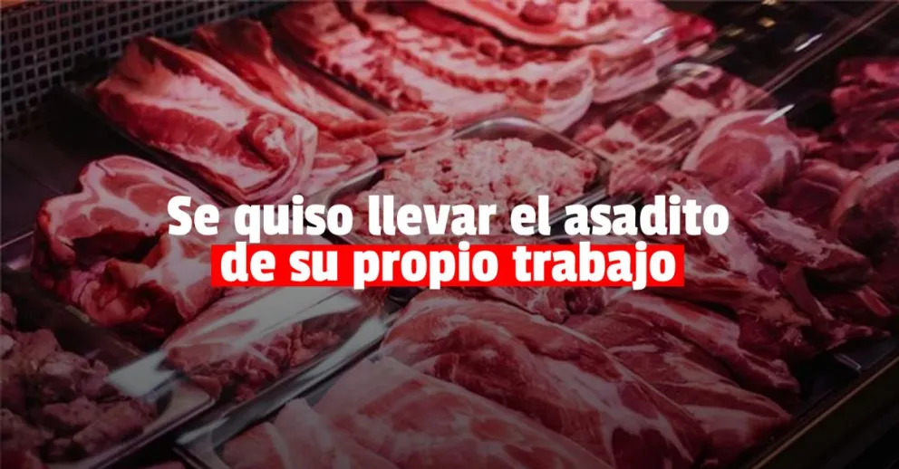 Un empleado de una carnicería fue detenido por robarse un corte de carne