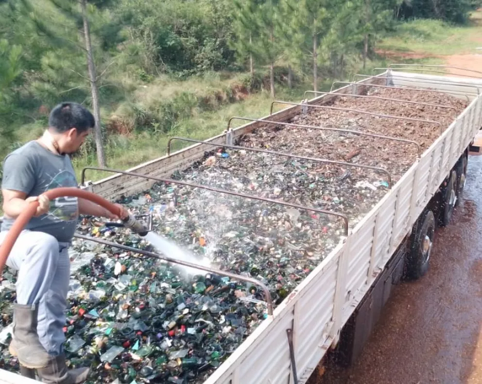 Santo Tomé: desecharon y comercializaron 90 toneladas de vidrio