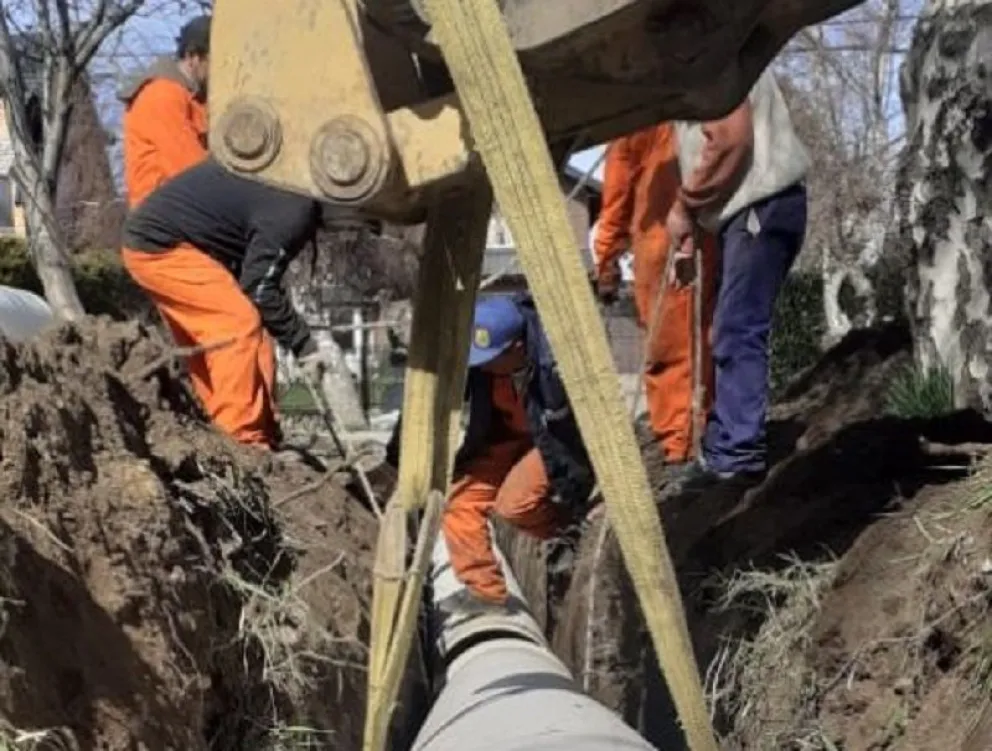 Comenzaron con la obra pluvial en Las Victorias