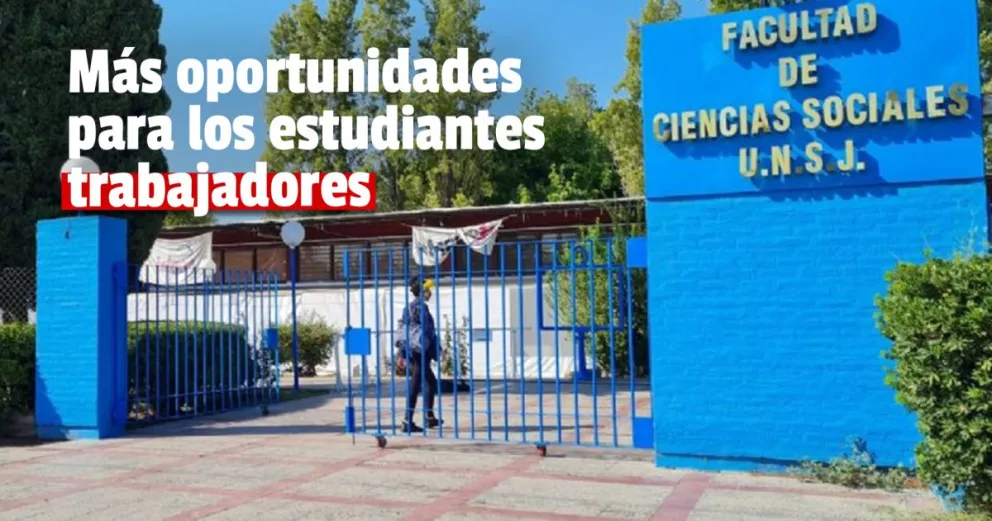 La UNSJ planea un régimen que beneficiará a estudiantes que trabajan o con familiares a cargo
