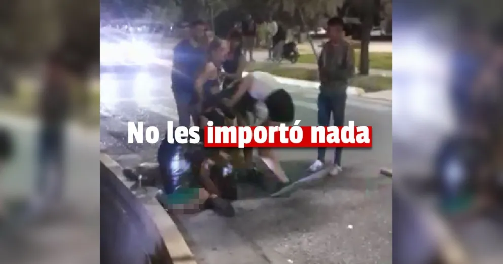 Un grupo de jóvenes se peleó en plena calle y fueron grabadas 