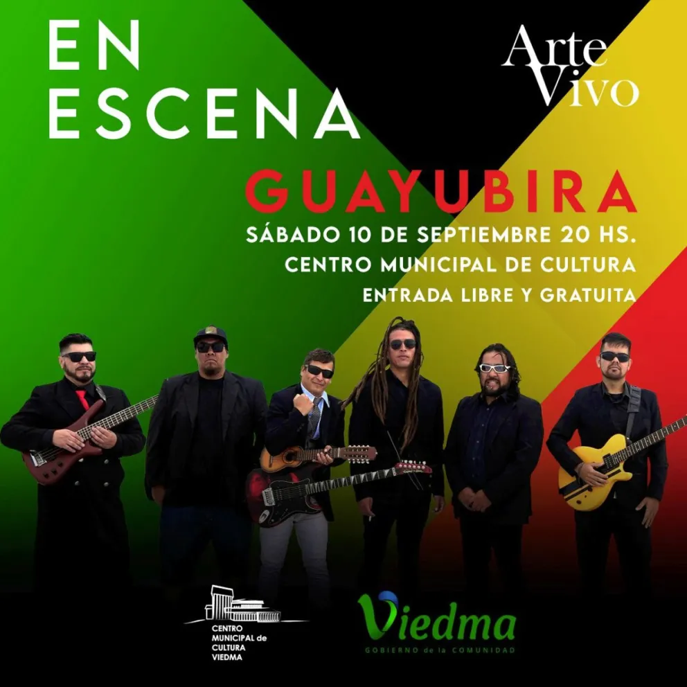 Guayubira Reggae celebra su segundo aniversario en el ciclo municipal En Escena
