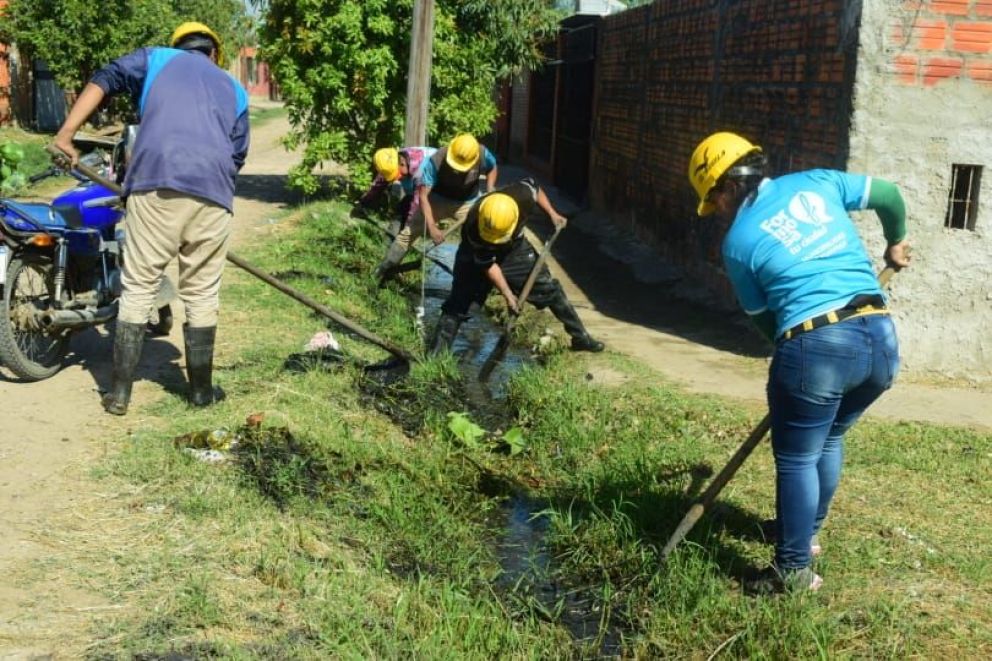 El Municipio dio inicio al programa de trabajos integrales en el barrio Juan D. Perón