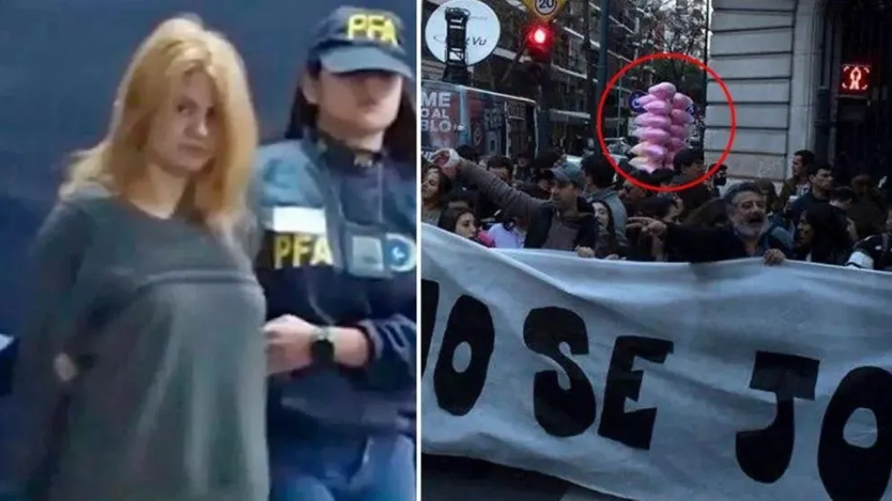Se conocieron imágenes del carrito de copos de Brenda Uliarte cerca de la casa de CFK antes del ataque