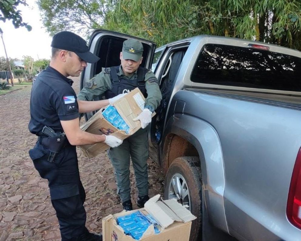 Incautaron 18 mil atados de cigarrillos de contrabando en San Vicente