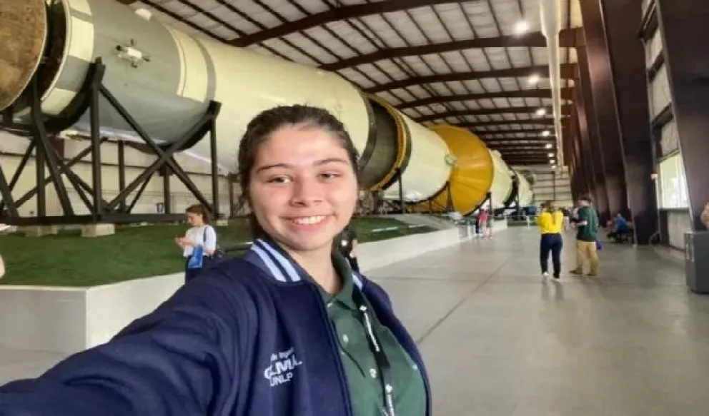 Una estudiante argentina viajó a la NASA para un proyecto educativo sobre un viaje a Marte