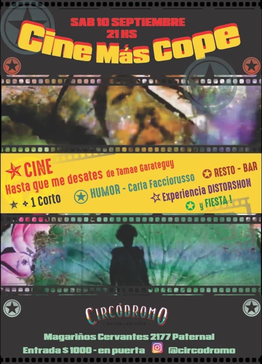 Se realizará el primer CineMasCope, mezcla de cine y circo, en el Circódromo de La Paternal