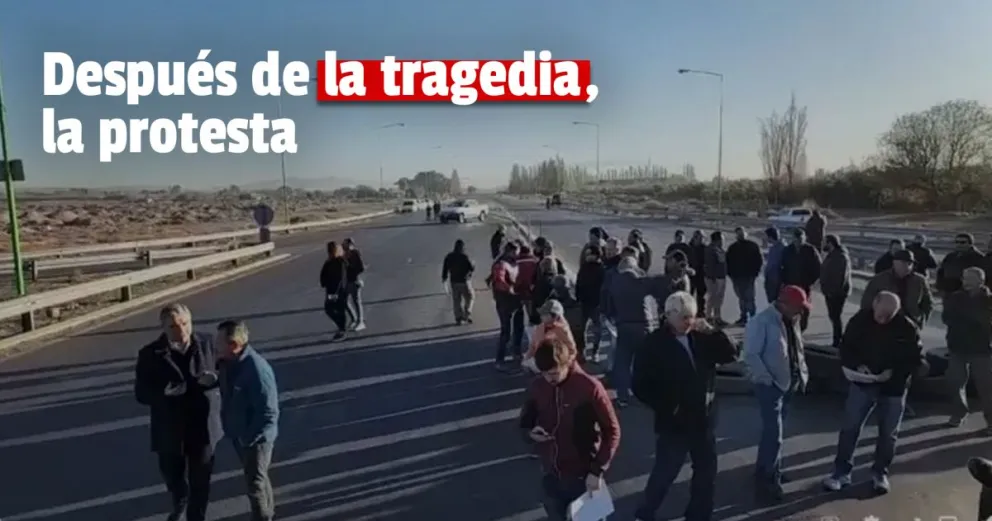 Cortaron la Ruta 40 en el lugar de la tragedia que se cobró la vida de tres personas