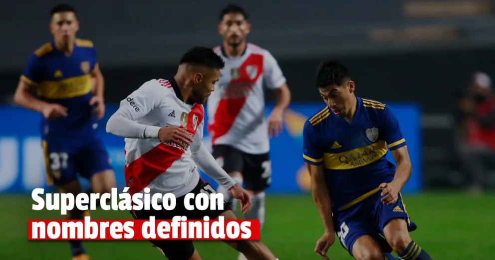 Boca y River definieron a sus equipos para el Superclásico