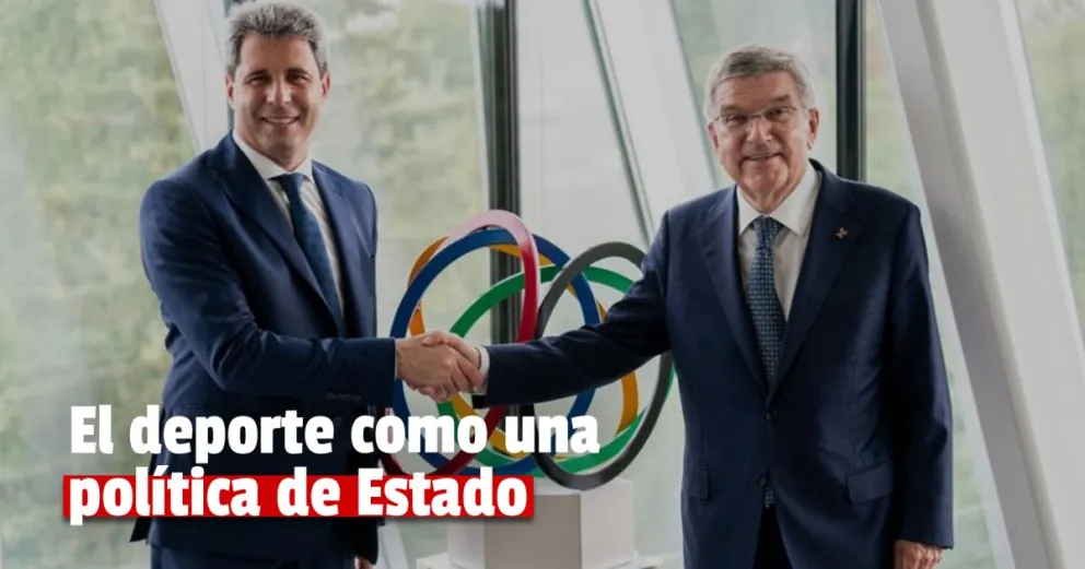 Uñac se reunió con el presidente del Comité Olímpico Internacional, Thomas Bach