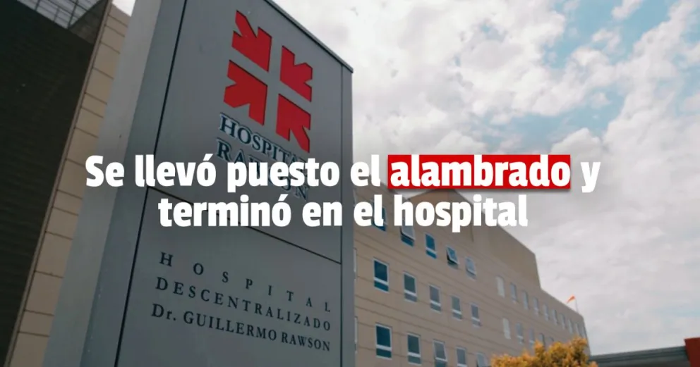 Un hombre chocó un alambrado y sufrió varias quebraduras 