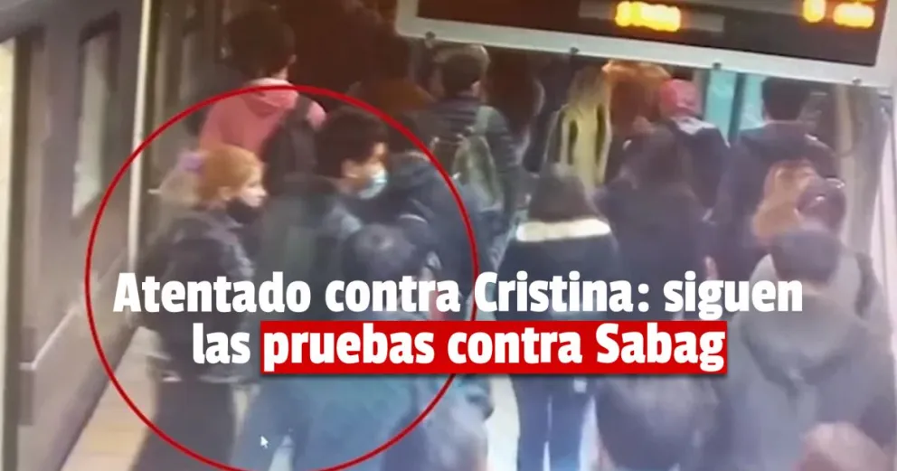 Apareció un video que muestra el recorrido de Sabag y su novia antes del ataque a Cristina 