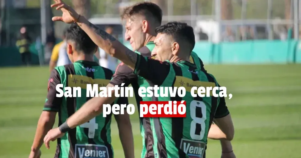 San Martín perdió 1 a 0 contra Estudiantes 