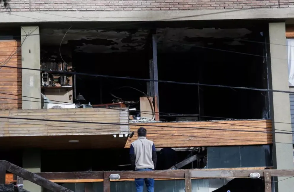 Un emblemático edificio se incendió en Bariloche