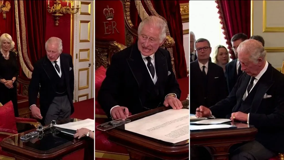 Viral: el polémico gesto del rey Carlos III en su proclamación que generó revuelo en redes sociales