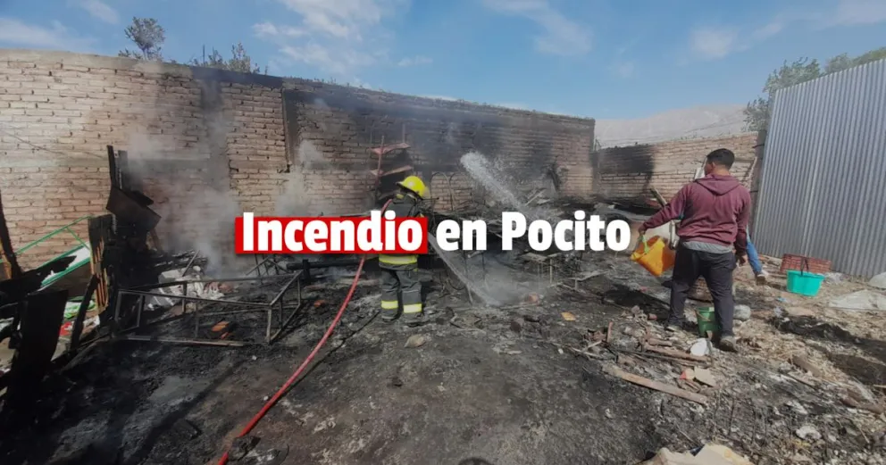 Se incendió el depósito de un supermercado en Pocito 