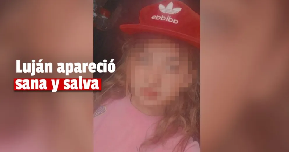 Apareció Luján y ya se encuentra con su familia