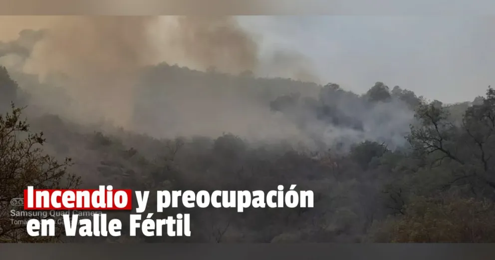 Los incendios causan preocupación en Valle Fértil