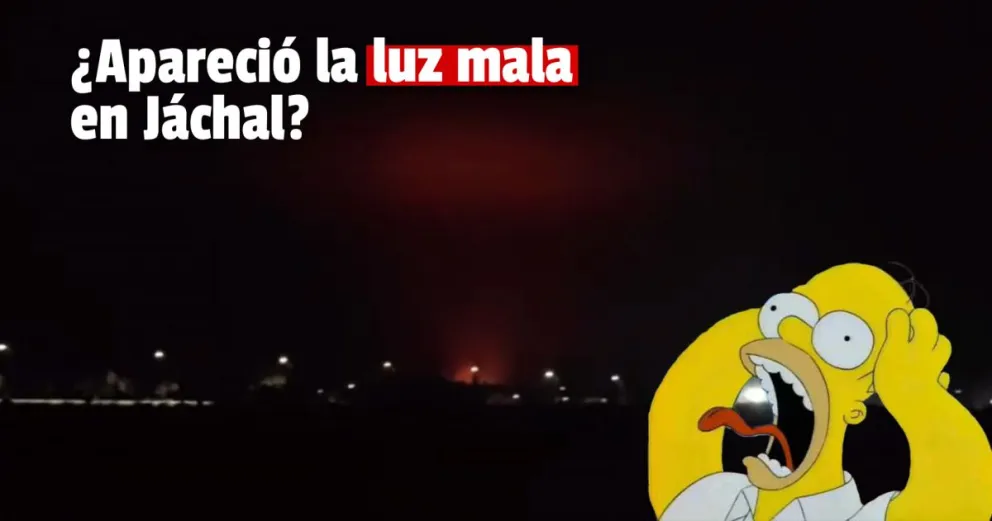 Revuelo por una misteriosa "luz roja" en el cielo jachallero 
