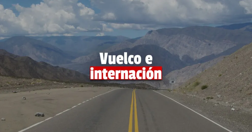 Ullum: perdió el control del auto y terminó volcando 
