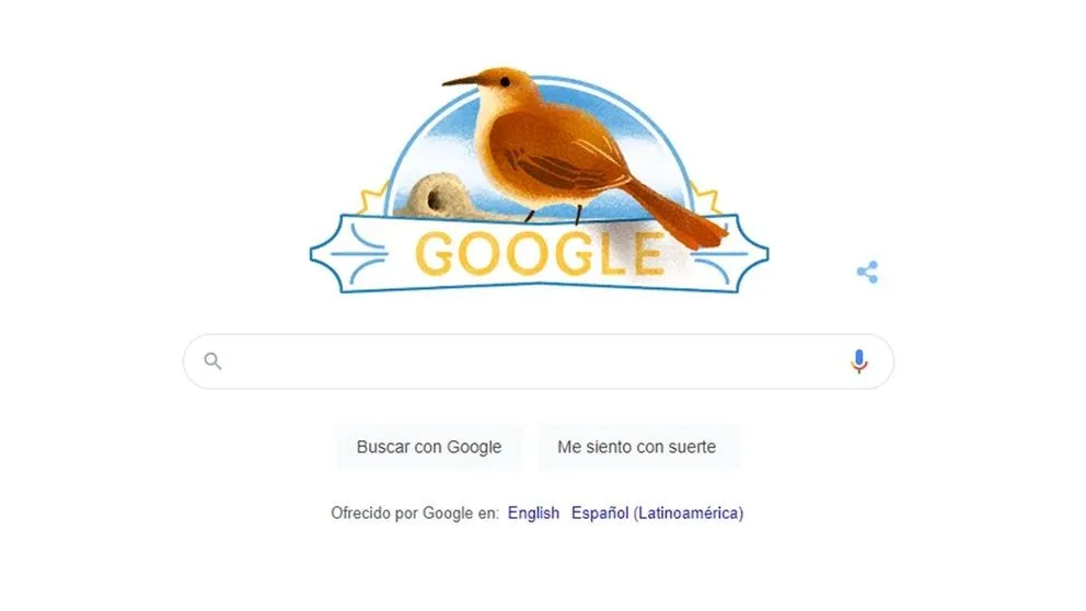 El doodle de Google hoy es el hornero: las características del “Ave de la Patria”