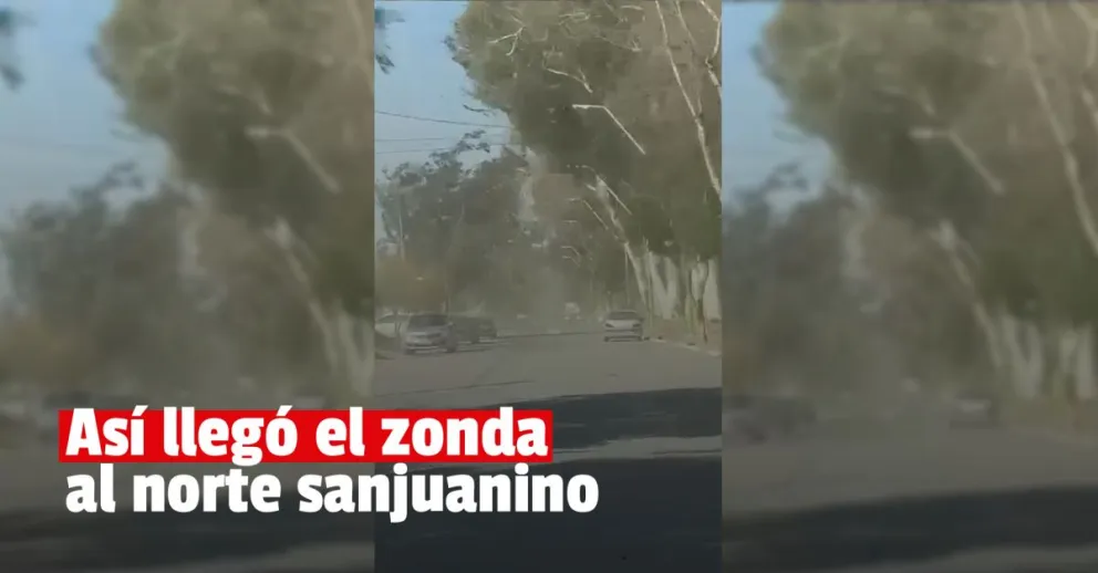 El viento zonda llegó a Jáchal