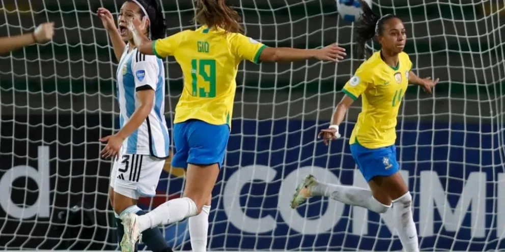 Sin Miriam Mayorga, Argentina fue goleada por Brasil