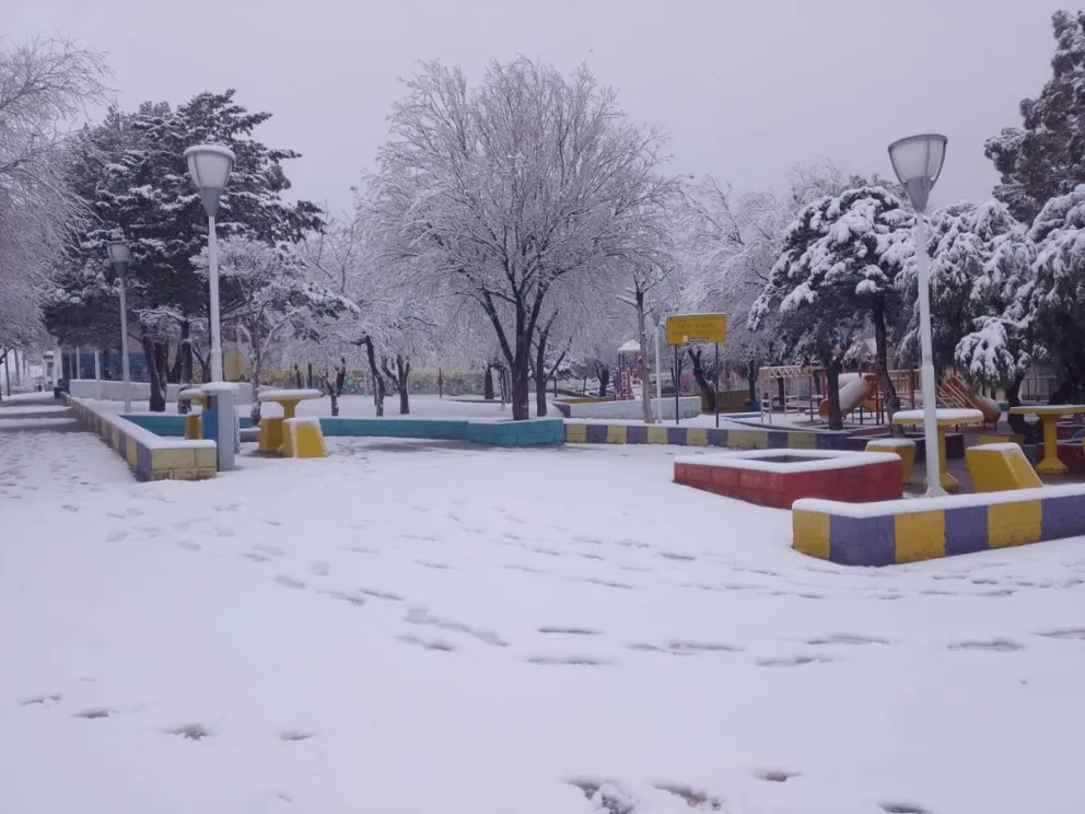 Un domingo con nieve en Comodoro