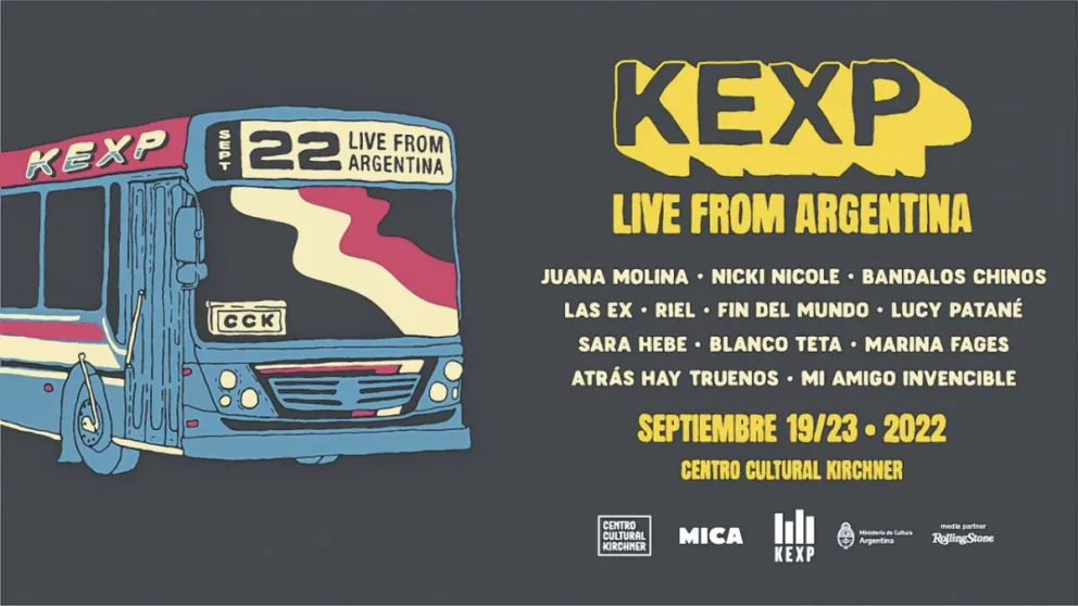 Bandas y artistas difundirán la música argentina en Estados Unidos, a partir de un acuerdo entre el Ministerio de Cultura y KEXP-FM