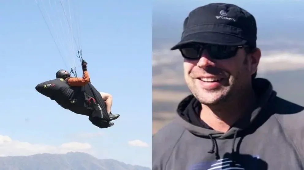 Tragedia: un docente que volaba en parapente murió al caer al río Paraná