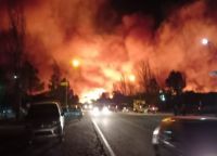 Incendio forestal en Carpintería: las llamas se acercan a las viviendas 