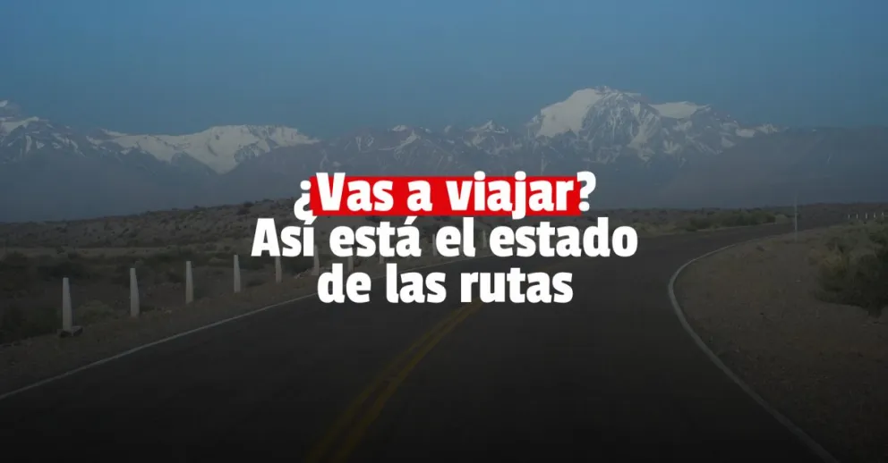Las rutas de la provincia se encuentran transitables pero podrían tener hielo en la calzada