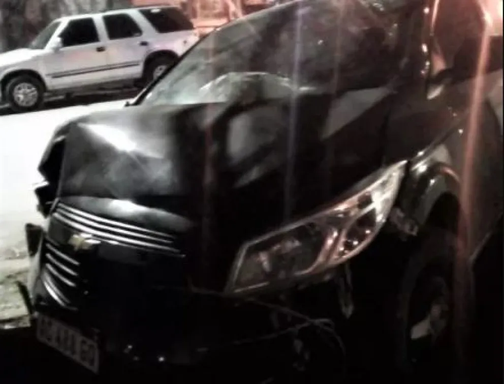 Defensor de los derechos policiales chocó en pleno centro