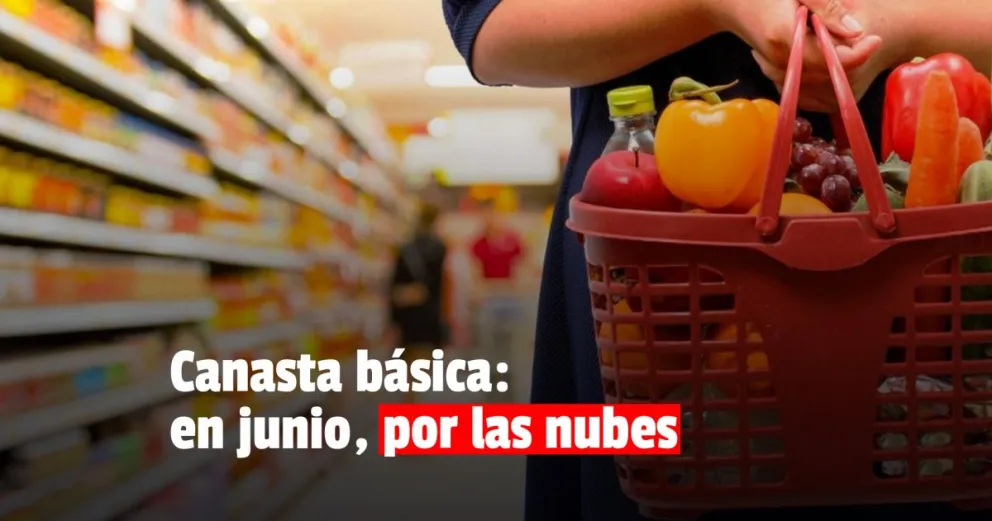 En junio, la canasta básica aumentó casi 6% en la provincia