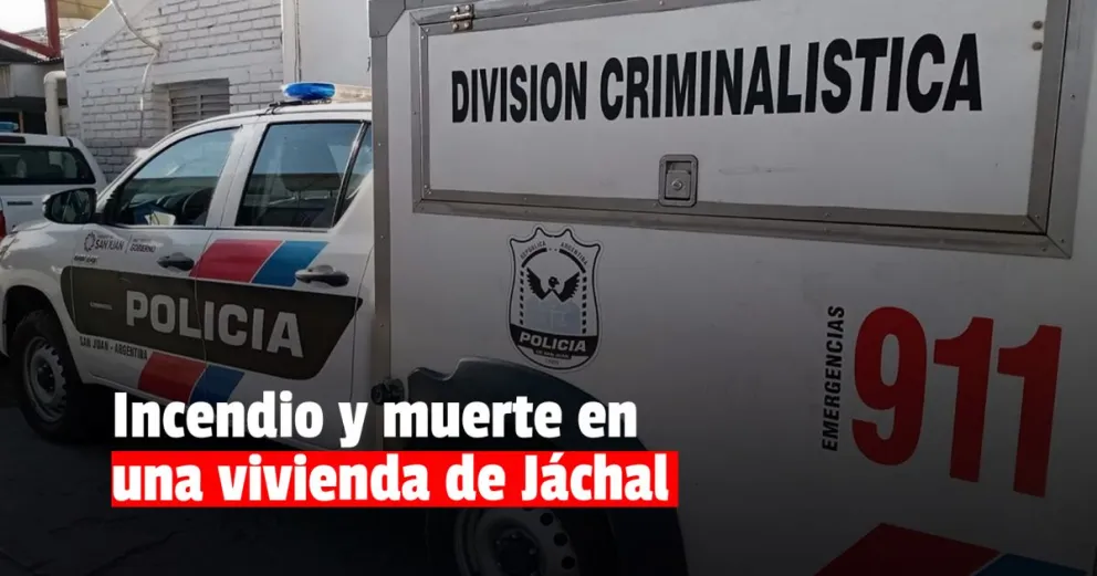 Jáchal: un hombre falleció al incendiarse su vivienda