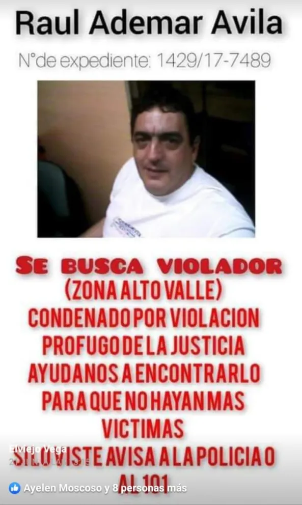 Reclaman que se reactive la búsqueda de un acusado por violación