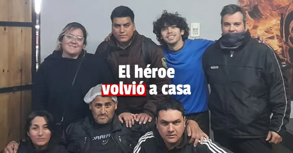 Regresó al cuartel el bombero voluntario que sufrió un grave accidente y peleó por vida