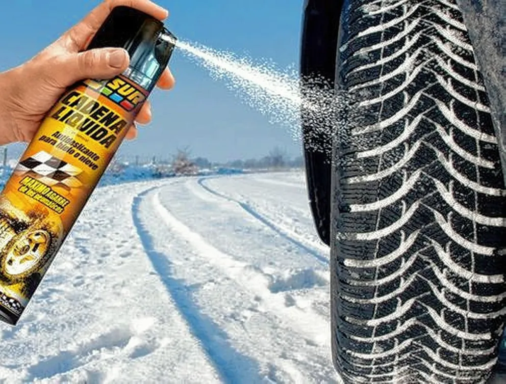 Cadenas líquidas: Un elemento que puede ayudar a circular mejor cuando hay nieve y hielo en las calles
