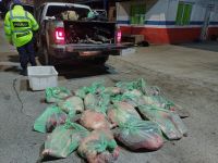  Incineraron 120kg de carne por faena clandestina