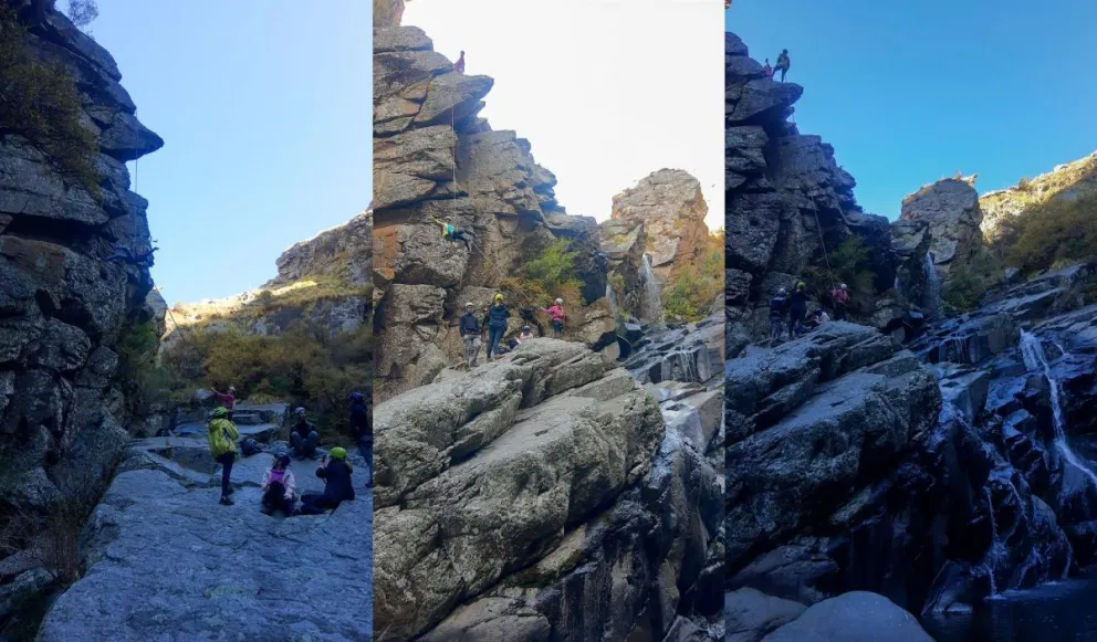 Una increíble cascada se esconde en una quebrada muy cerquita de Villa de Merlo