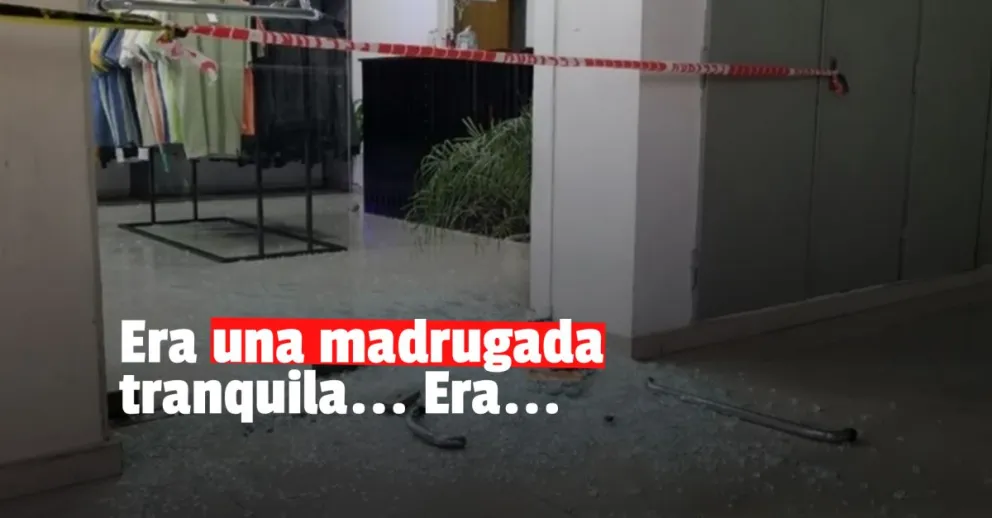 Reventaron un local de ropa en plena Avenida Libertador 